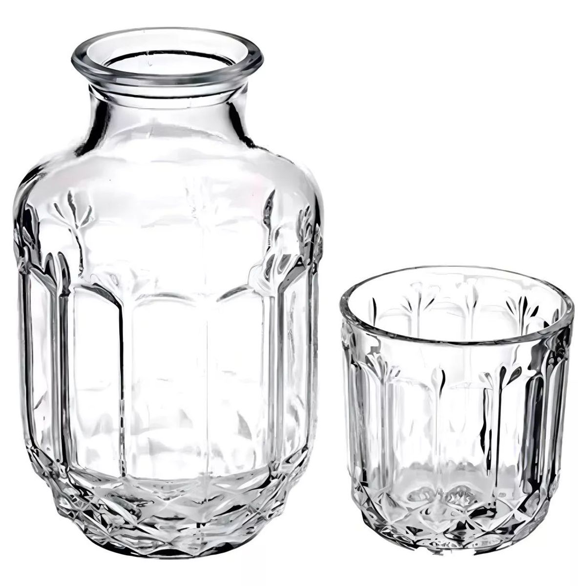 OEM - Botella De Vino Licor Con Vaso De Vidrio Hogar Bar 500ml