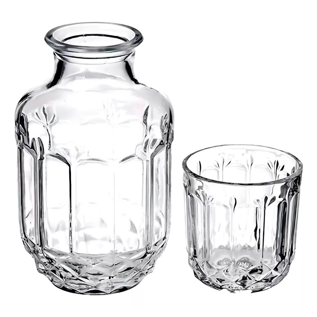 OEM - Botella De Vino Licor Con Vaso De Vidrio Hogar Bar 500ml