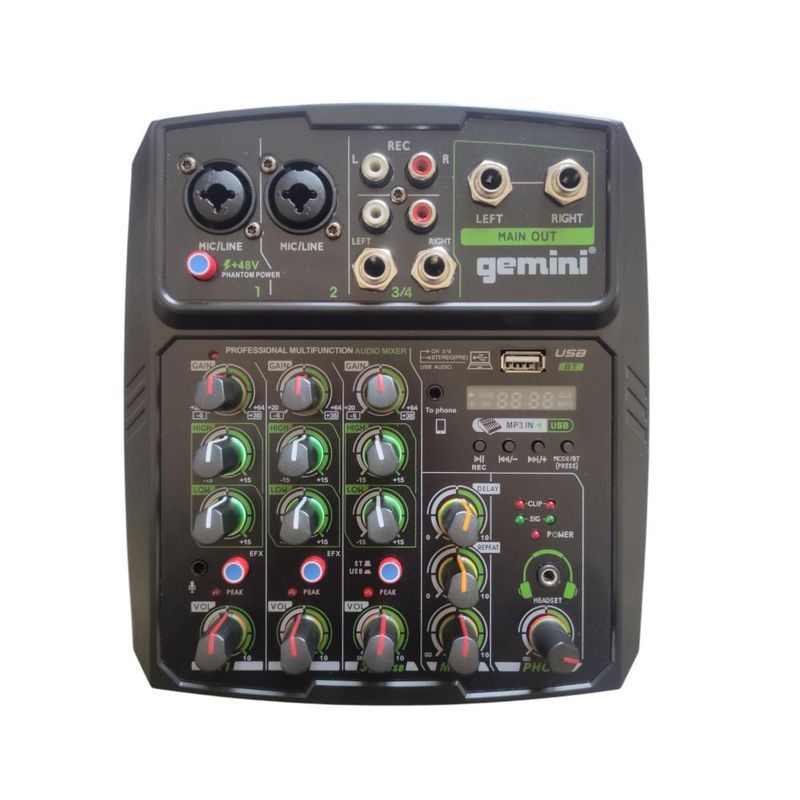 GEMINI - Mixer Analogo 4 canales Gemini GE-4CH