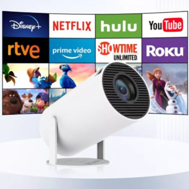 GENERICO - Proyector mini Ledstar Mini proyectores HY300 200lm blanco 220V