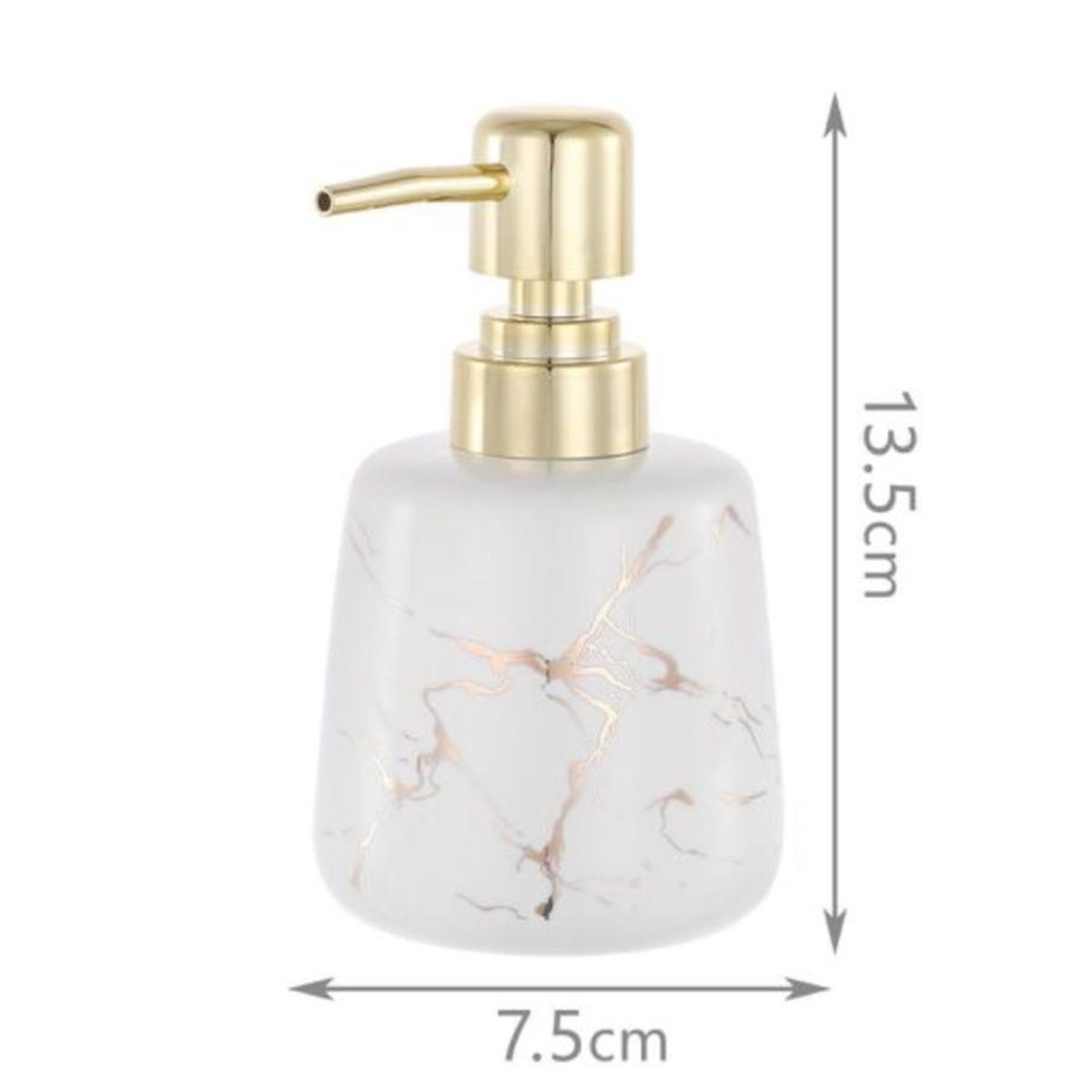 OEM - Dispensador Jabón Alcohol Gel Marmoleado Decorativo 250ml