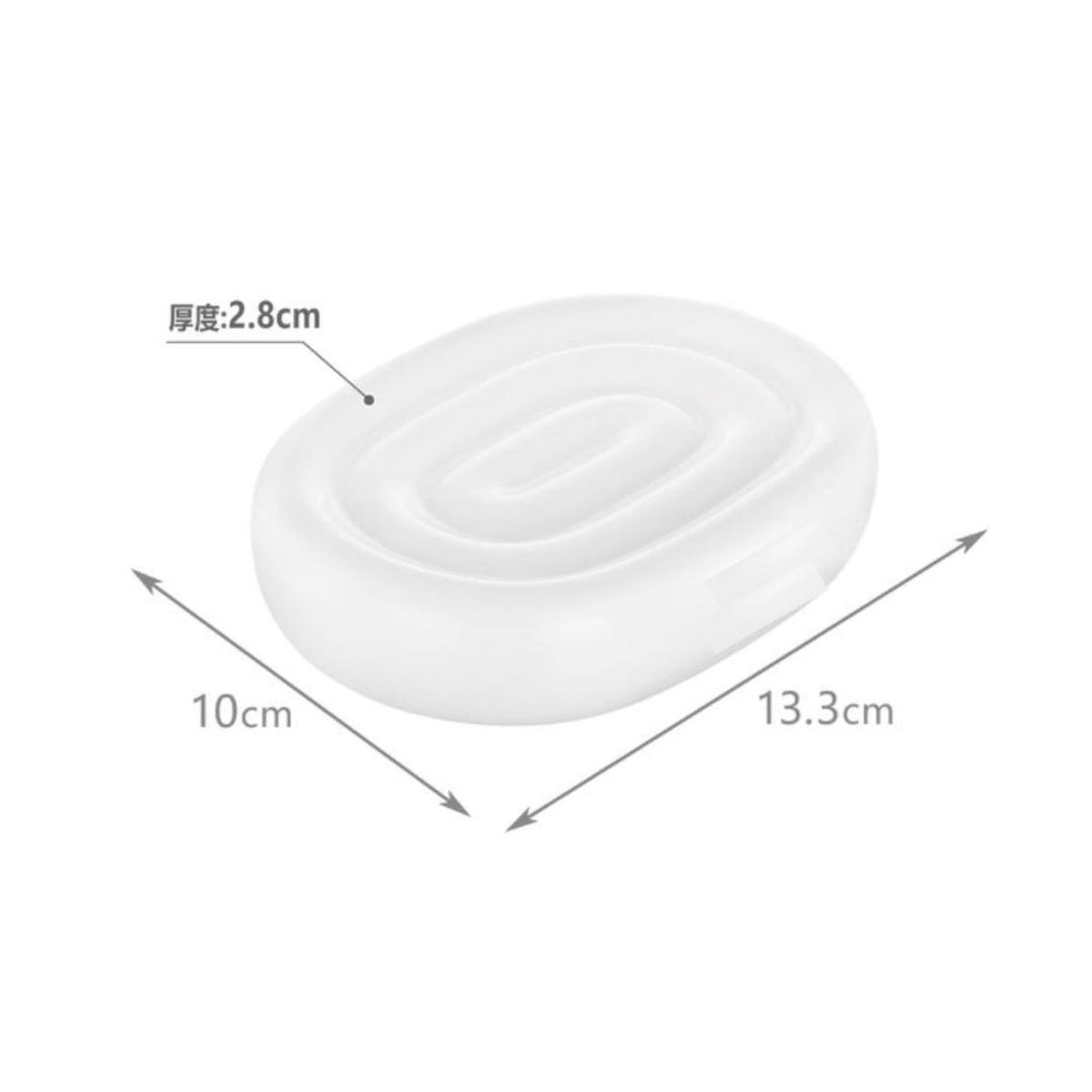 OEM - Jabonera Porta Jabon Ceramica Diseño Arcoiris