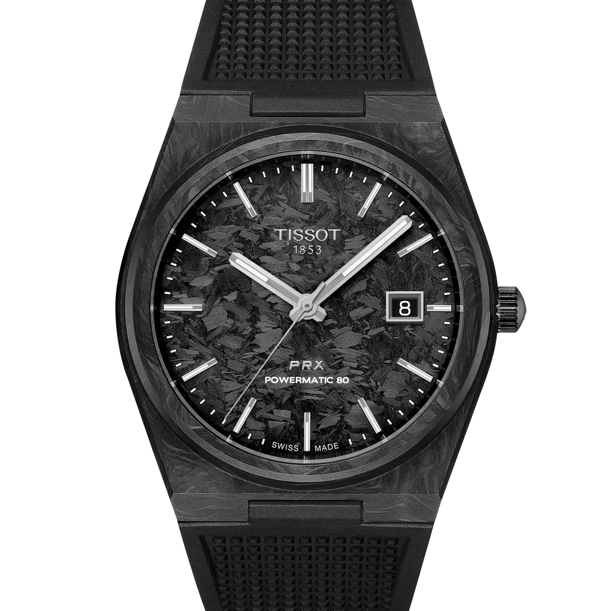 TISSOT - Reloj Tissot PRX Powermatic 80 Carbón