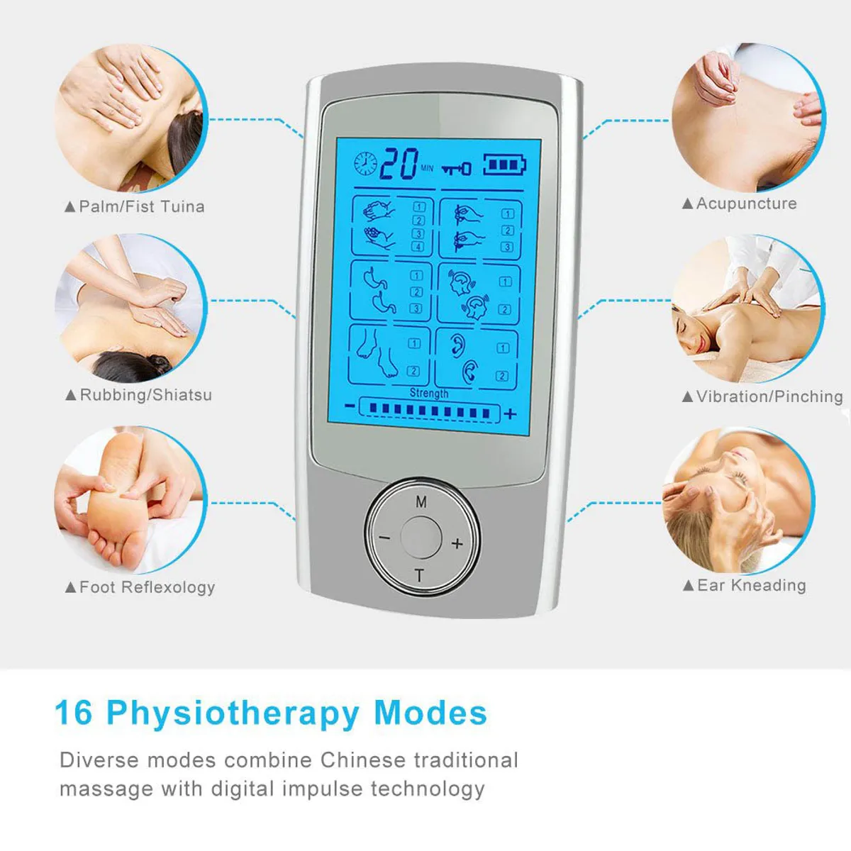 TIOZONEY - Electroestimulador Digital para Relajar y Masajear los Músculos