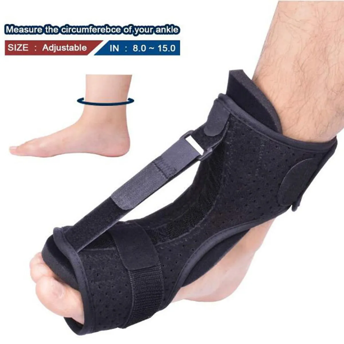 TIOZONEY - Fascitis plantar Noche férula fascitis plantar Brace con el balón de masaje