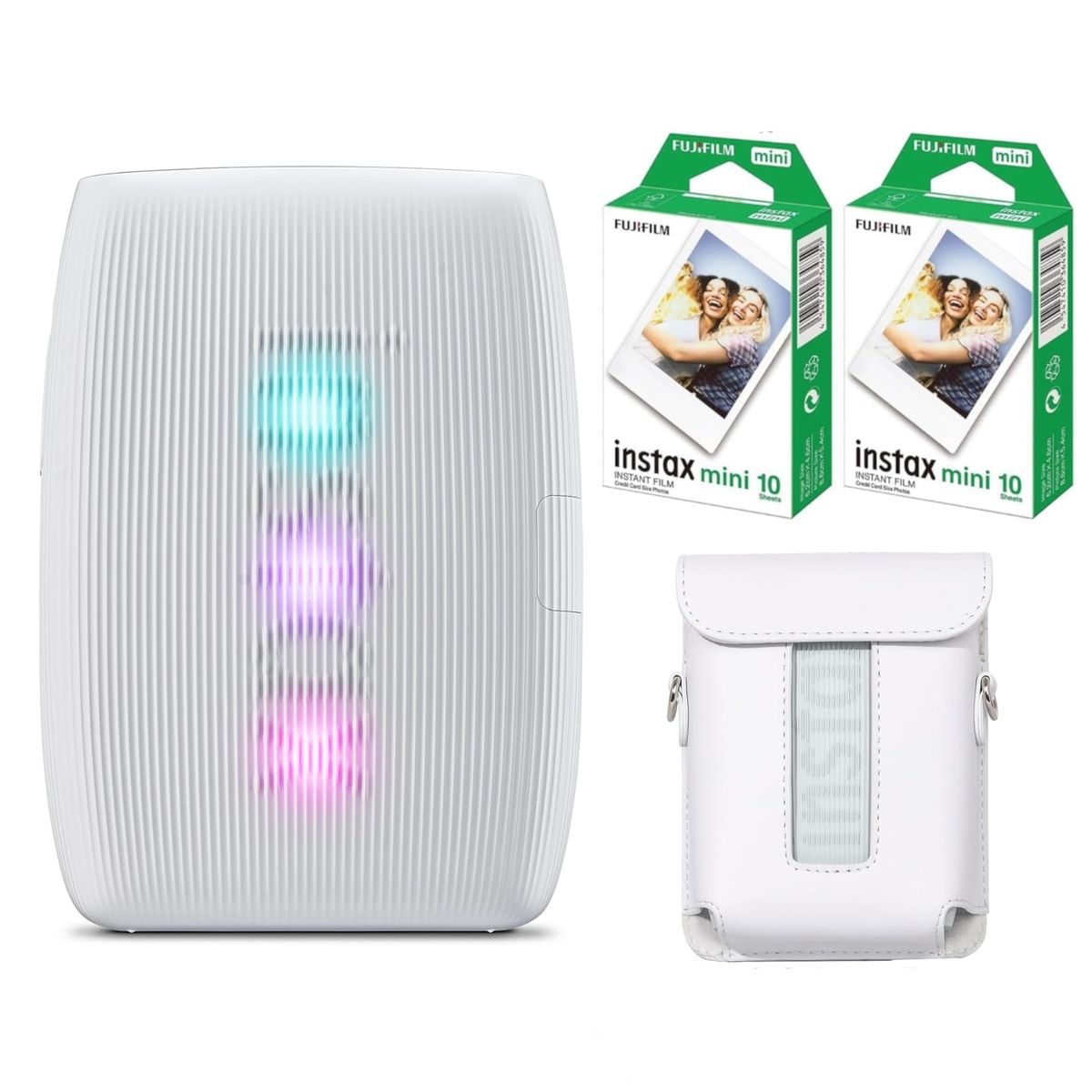 FUJIFILM - Set Impresora de Fotos Fujifilm Instax Mini Link 3 + 20 Film + Estuche