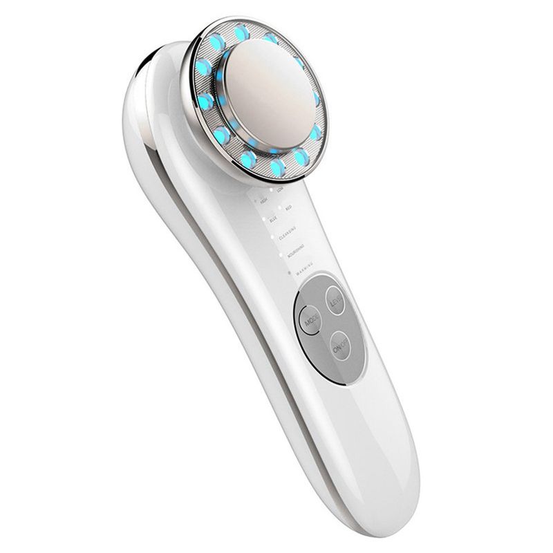 TIOZONEY - Masajeador ultrasónico facial con LED para el cuidado de la piel