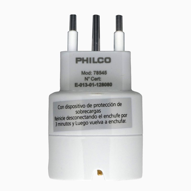 PHILCO - Enchufe Adaptador Schuko 1500w Philco - Sello Sec