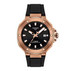 TISSOT - Reloj T-Race Chronograph Powermatic 80 Silicona Oro Rosa