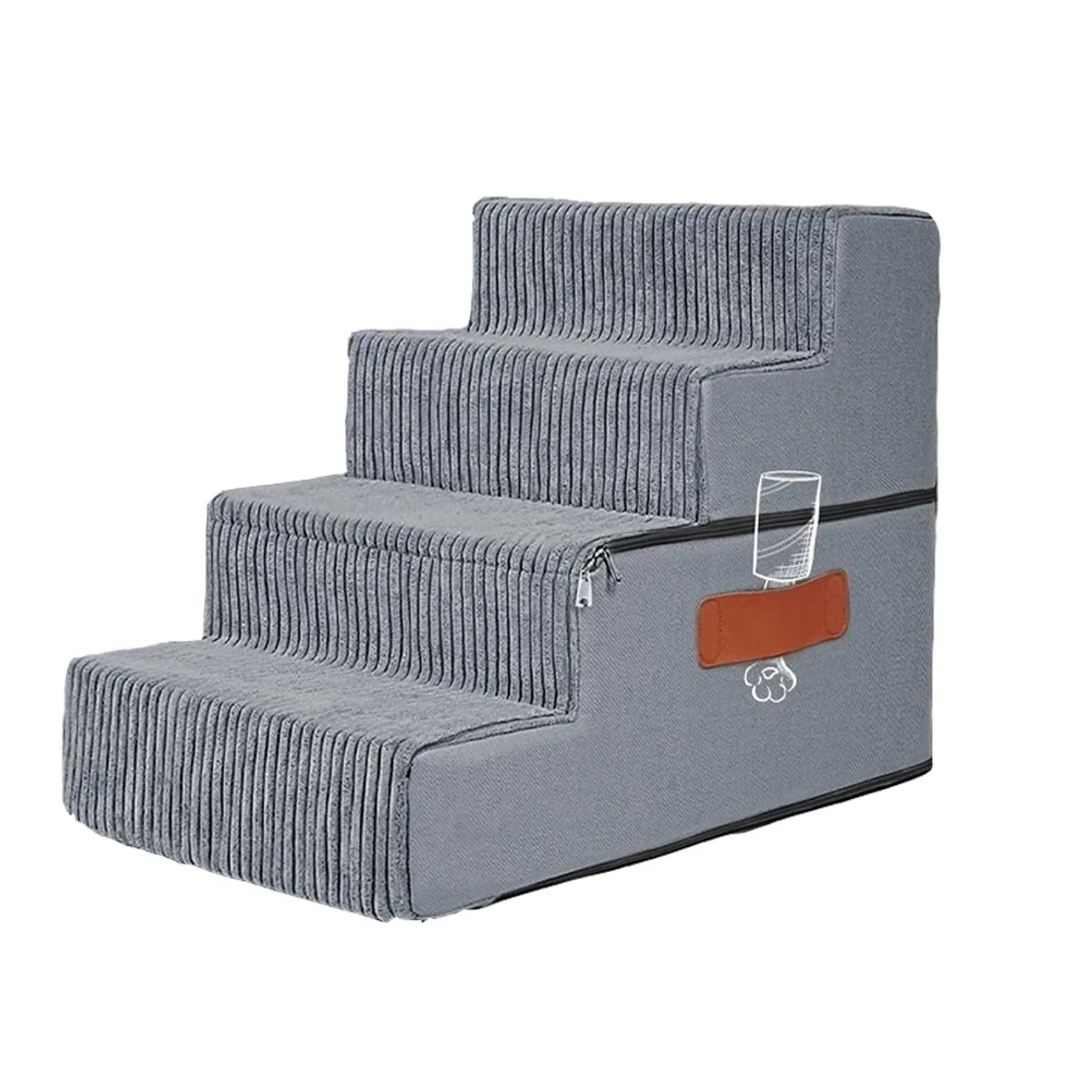 GENERICO - Escalera Cama Para Perros 4 Escalones 45x38x63