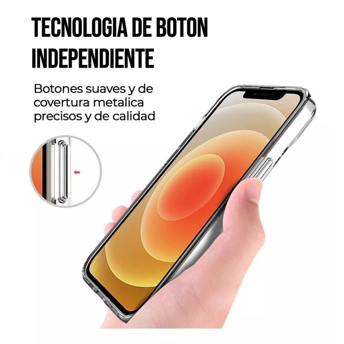 GENERICO - Carcasa Para iPhone 13 Space Clear Power Grade Antiyellowing