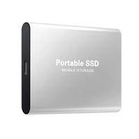 Memoria Externa 2tb Disco Duro Externo USB Tipo C Plateado