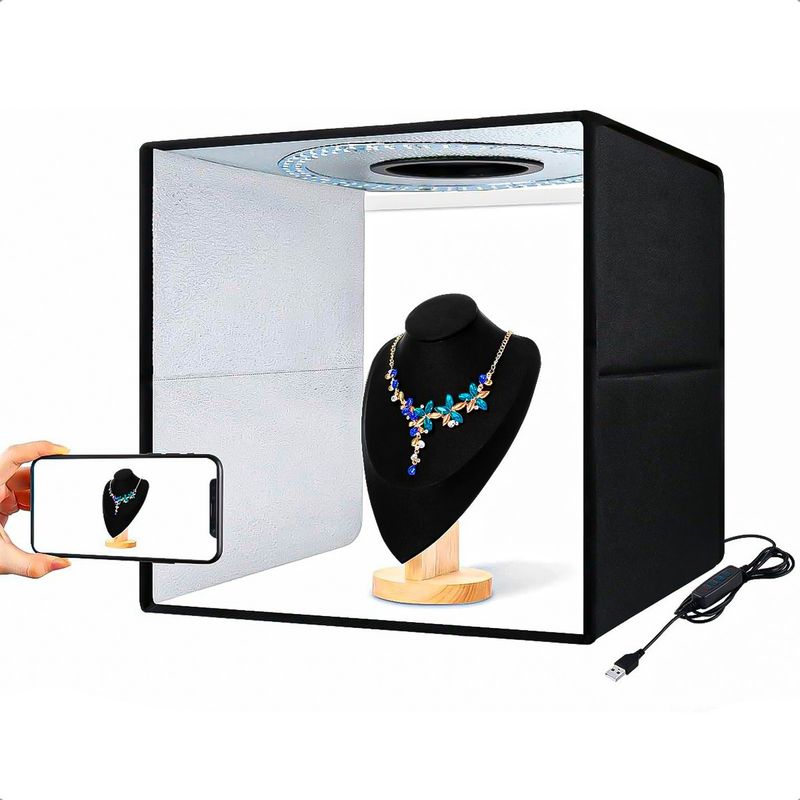 GENERICO - Mini Estudio Fotografico Led Caja Fotografica Led Plegable