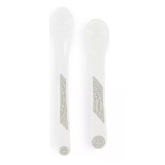 TWISTSHAKE - Set de 2 Cucharas de alimentación aprendizaje Bebé 4M Blanco