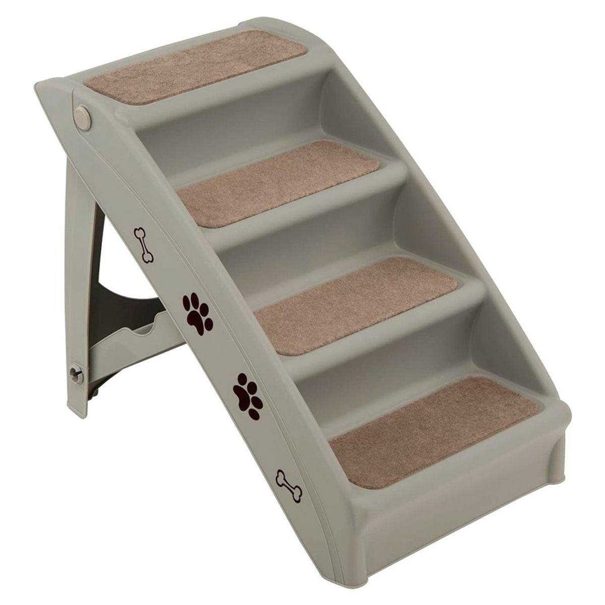 GENERICO - Escalera Plegable Antideslizante Para Mascotas 4 Escalones