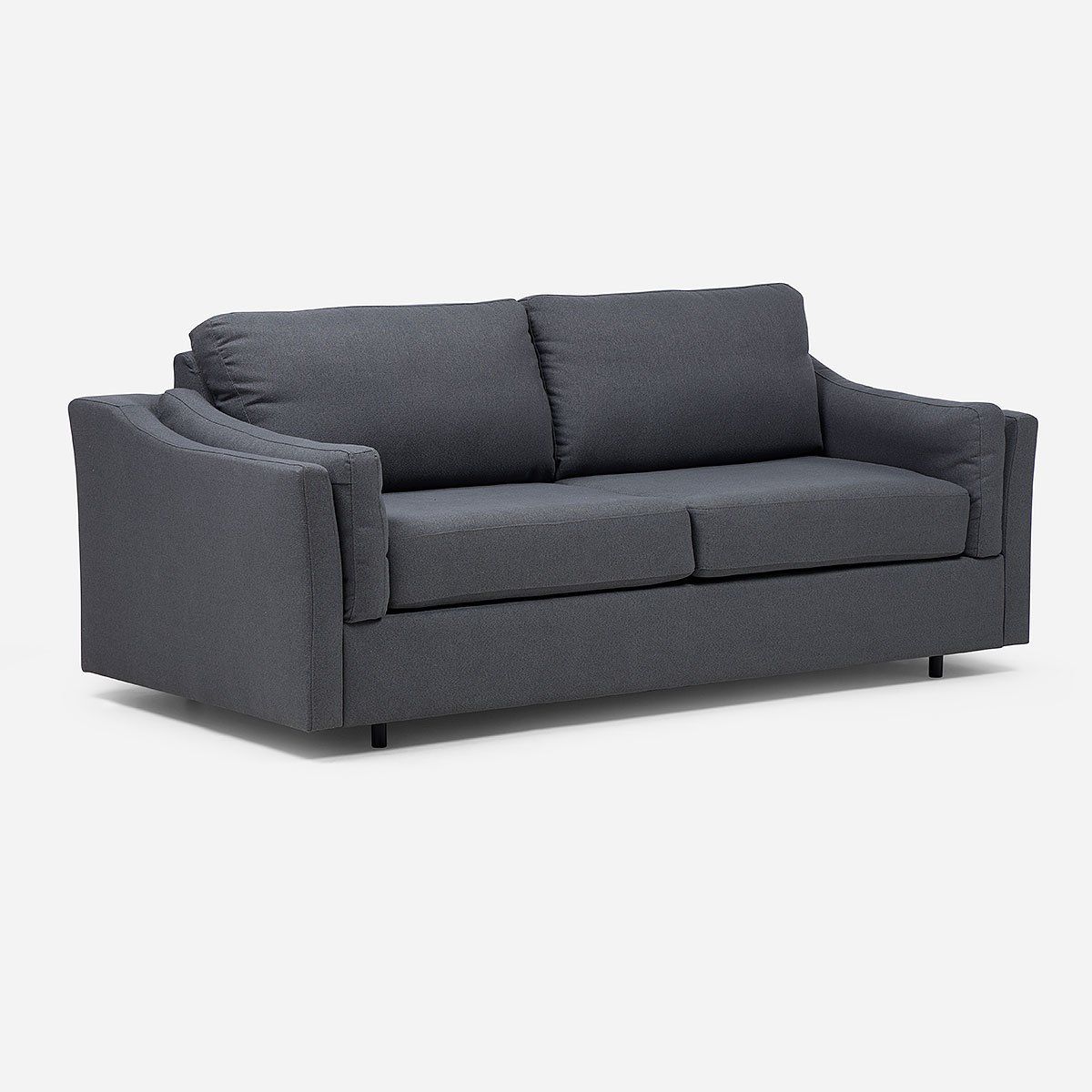 ROSEN - Sofá Cama Tyler One Fold 3 Cuerpos Tela Grafito