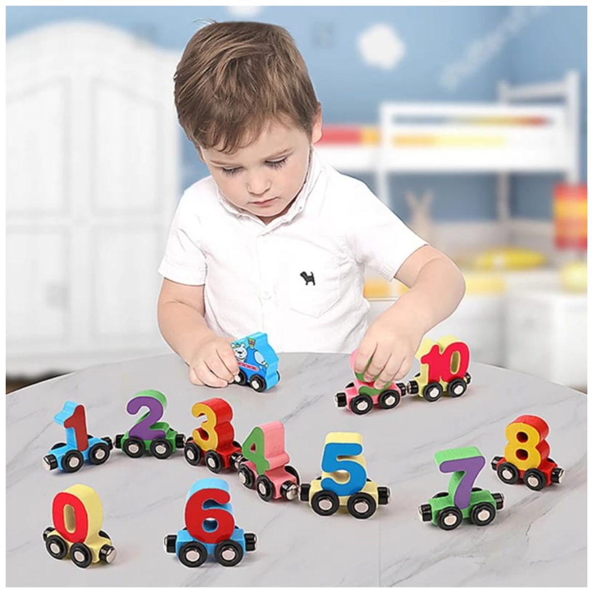 GENERICO - JUEGO TREN MAGNETICO DE NUMEROS PARA NIÑOS