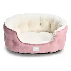 GENERICO - Cama Nido Para Mascotas Con Chiporro Rosado 55x40x23cm