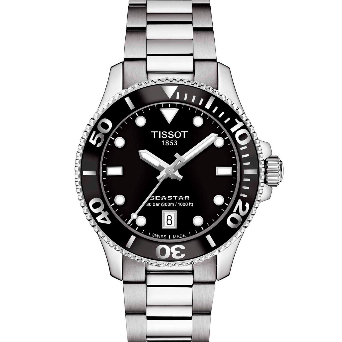TISSOT - Reloj Tissot Seastar 1000 Acero Negro