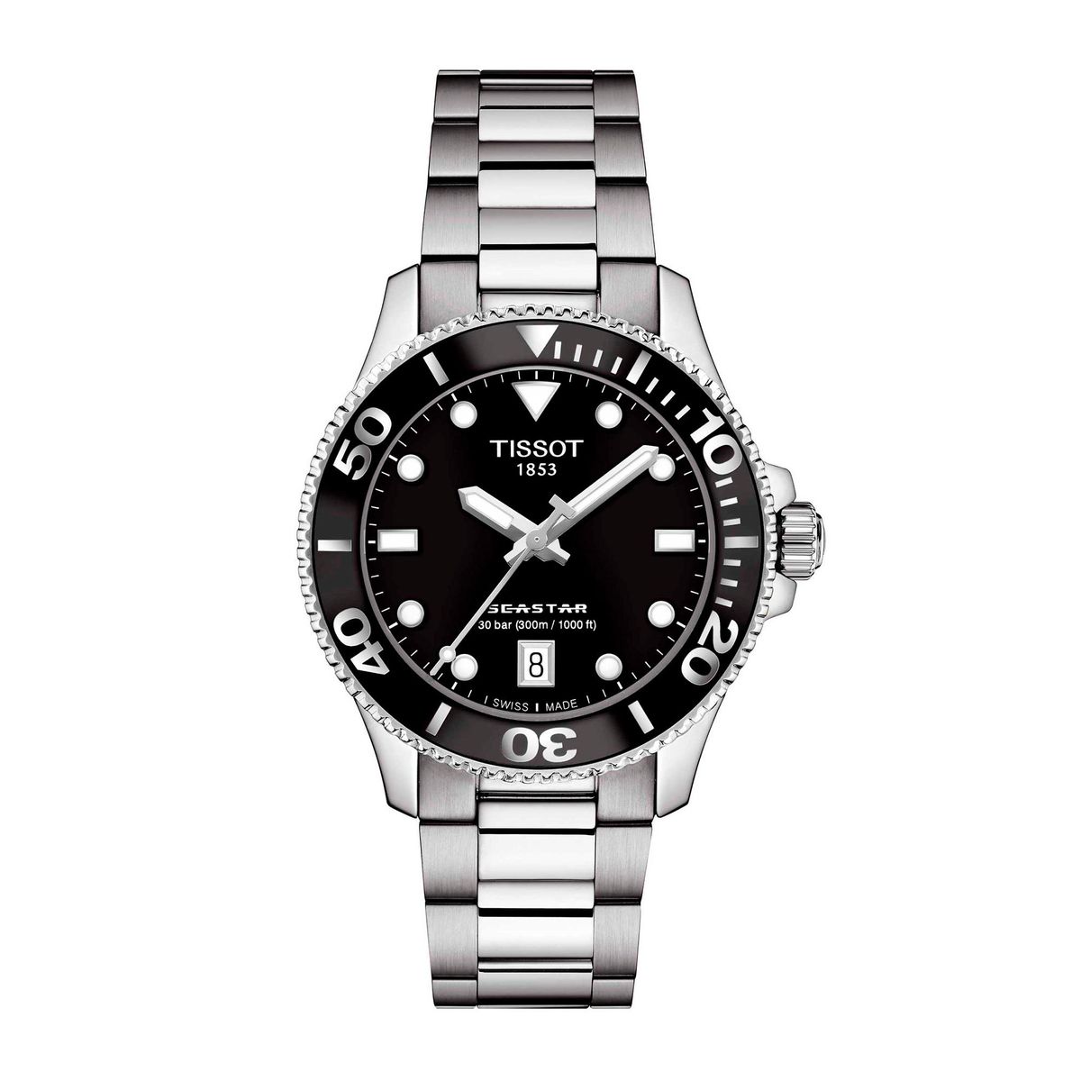 TISSOT - Reloj Tissot Seastar 1000 Acero Negro