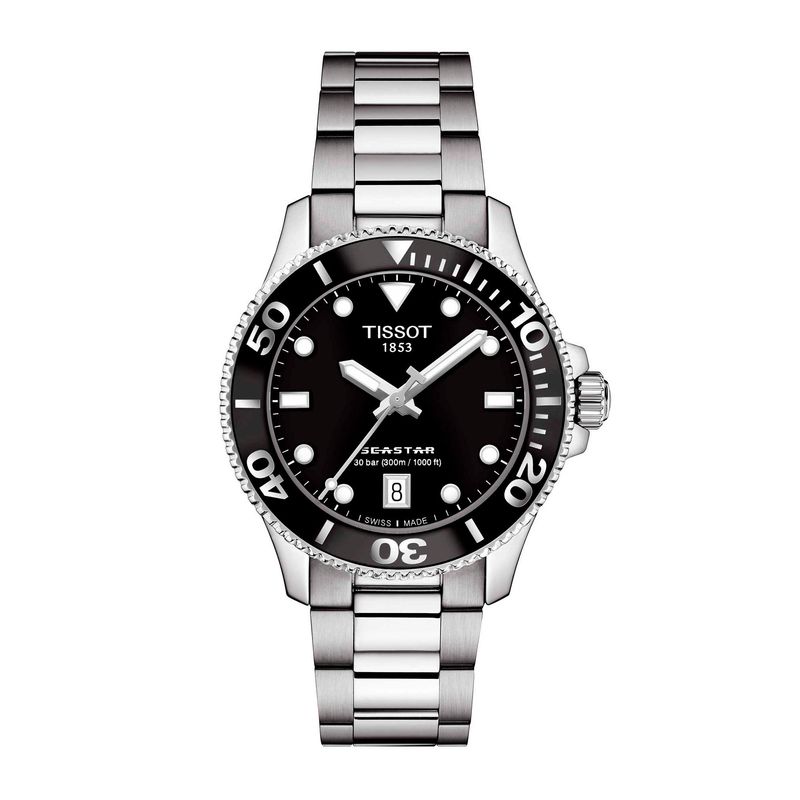 TISSOT - Reloj Tissot Seastar 1000 Acero Negro