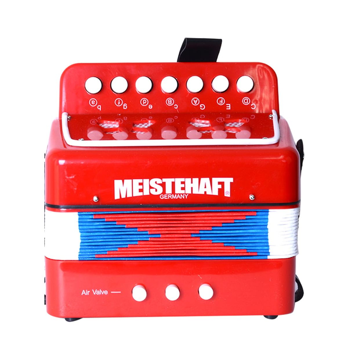 MEISTEHAFT - ACORDEON NIÑO 2 BAJOS ROJA MT-2018 MEISTEHAFT