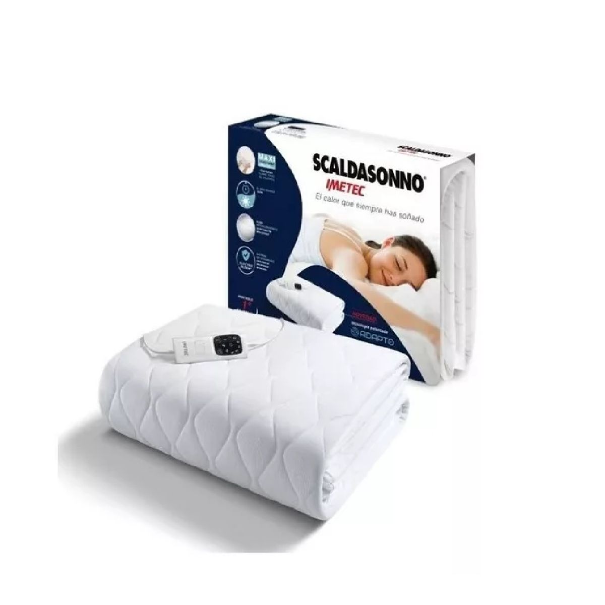 SCALDASONNO - Calientacama Scaldasonno Maxi Adapto 1 Plaza Y 1/2 190x120cm