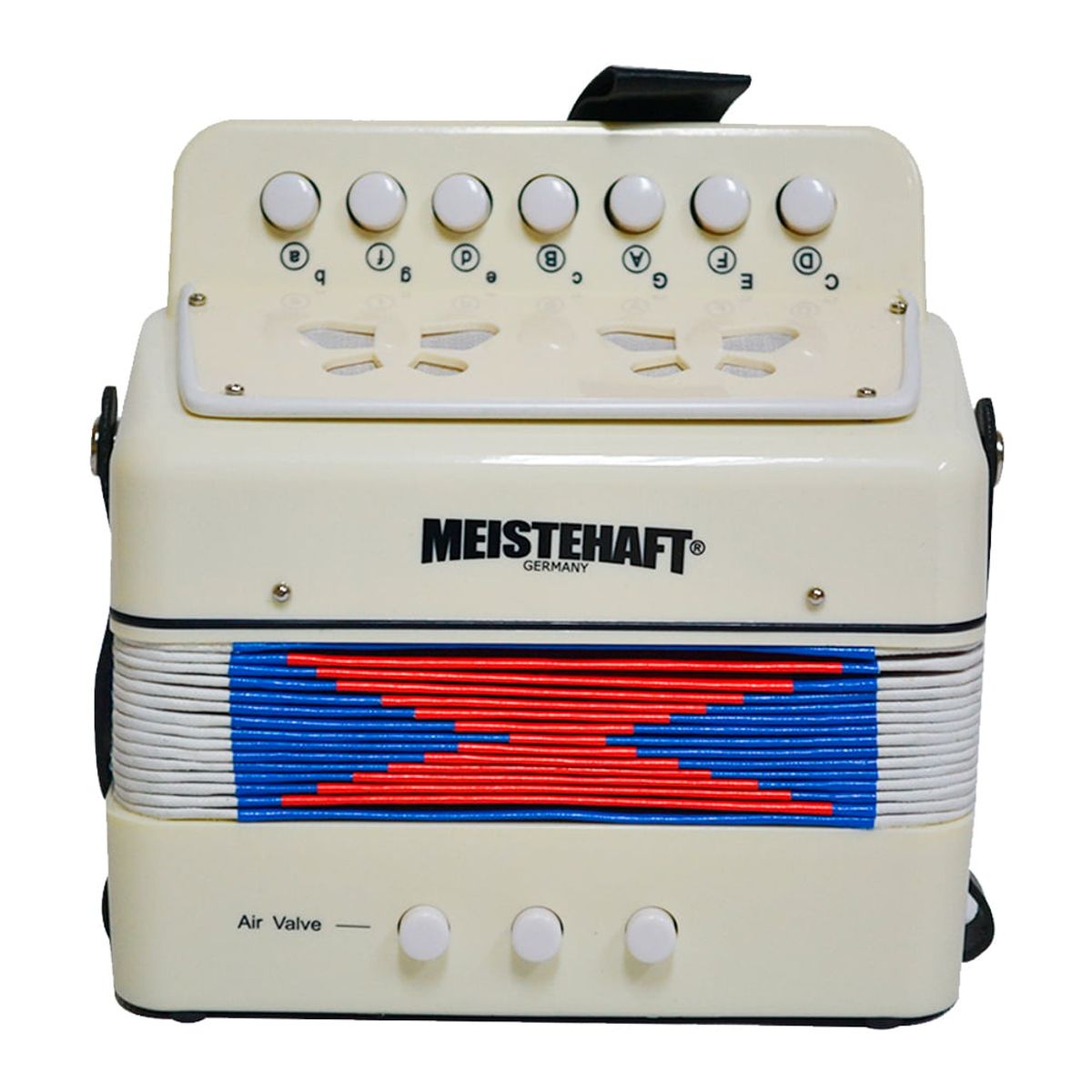 MEISTEHAFT - ACORDEON NIÑO 2 BAJOS BLANCO MT-2018 MEISTEHAFT