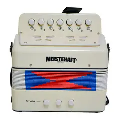 MEISTEHAFT - ACORDEON NIÑO 2 BAJOS BLANCO MT-2018