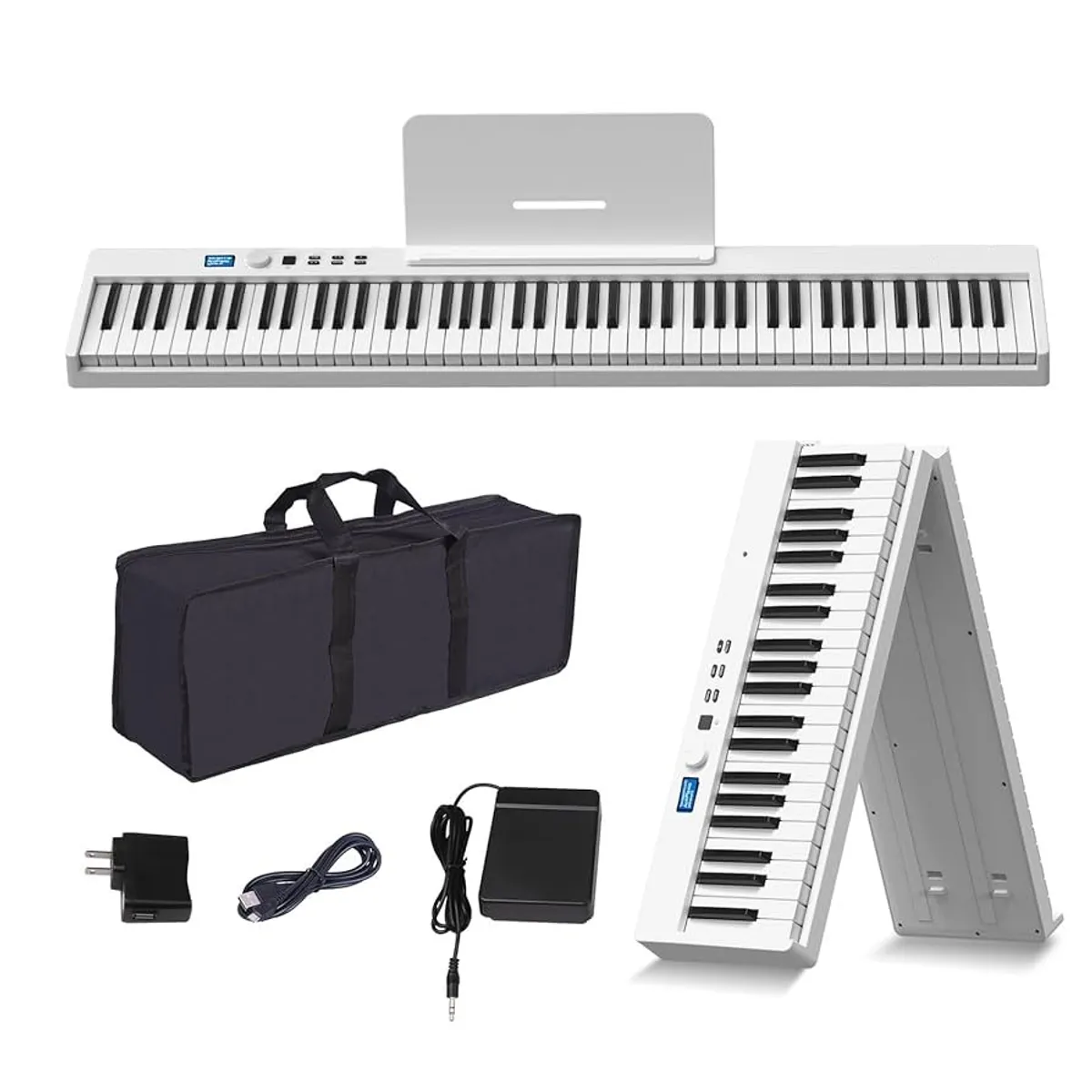 EPIC - Teclado Musical Plegable 88 Teclas Epic PEJ88C Con Bolso