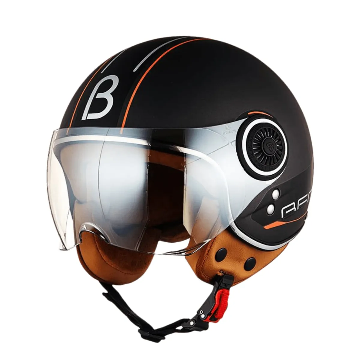 BEON - CASCO DE MOTO BEON CLASSIC BLACK - TALLA L
