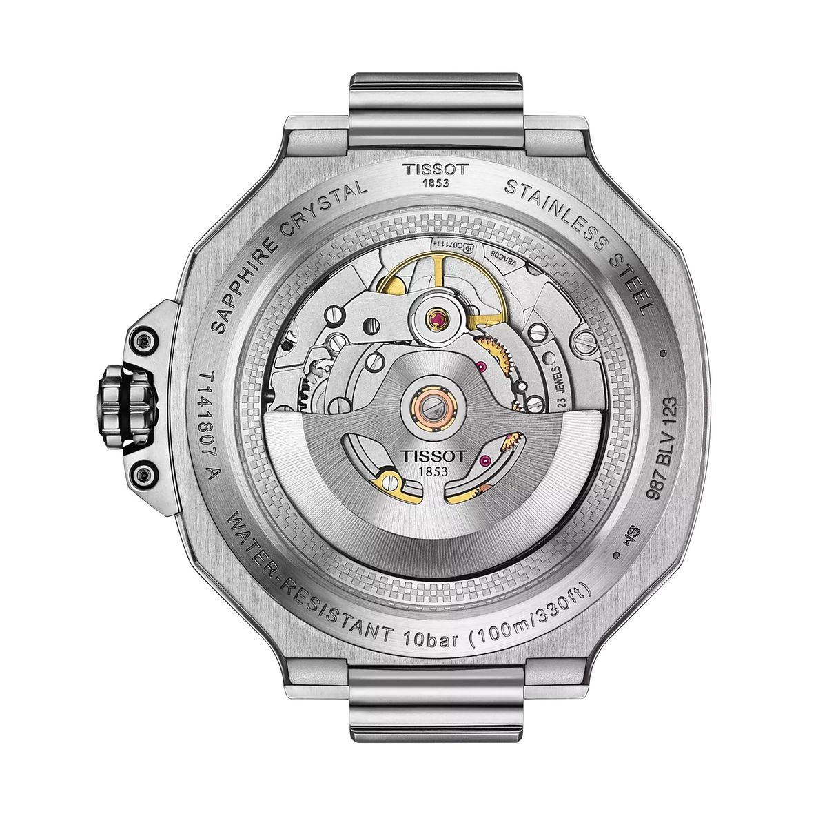 TISSOT - Reloj Tissot T-Race Chronograph Powermatic 80 Silicona Negro