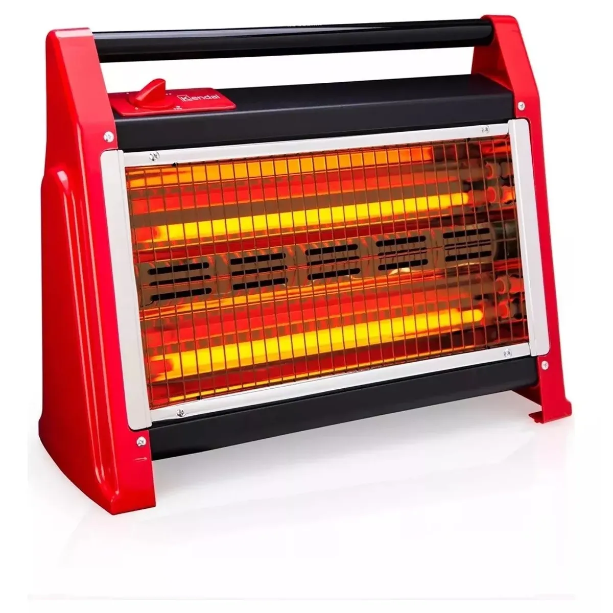 KENDAL - Estufa Calefactor Cuarzo Kendal Kc-160as Calor Limpio Rojo