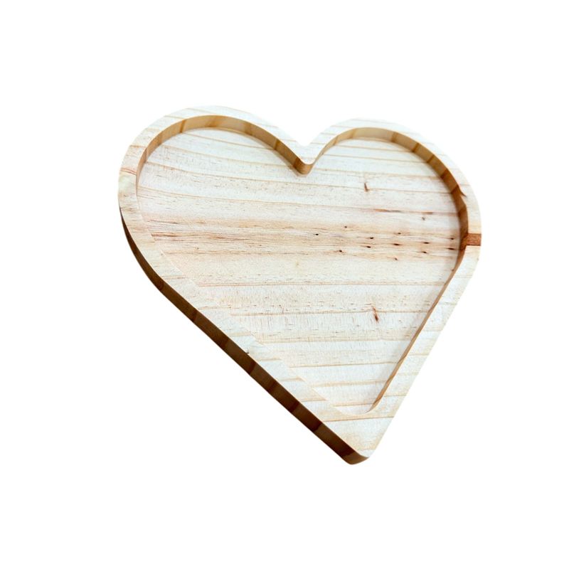 GENERICO - pack de 10 Tabla De Picoteo, Picadillo O Cocktail  Modelo CORAZON 22X22X2