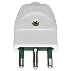 VIMAR - Enchufe Macho Volante 2p+T 16a 250v S17 Blanco