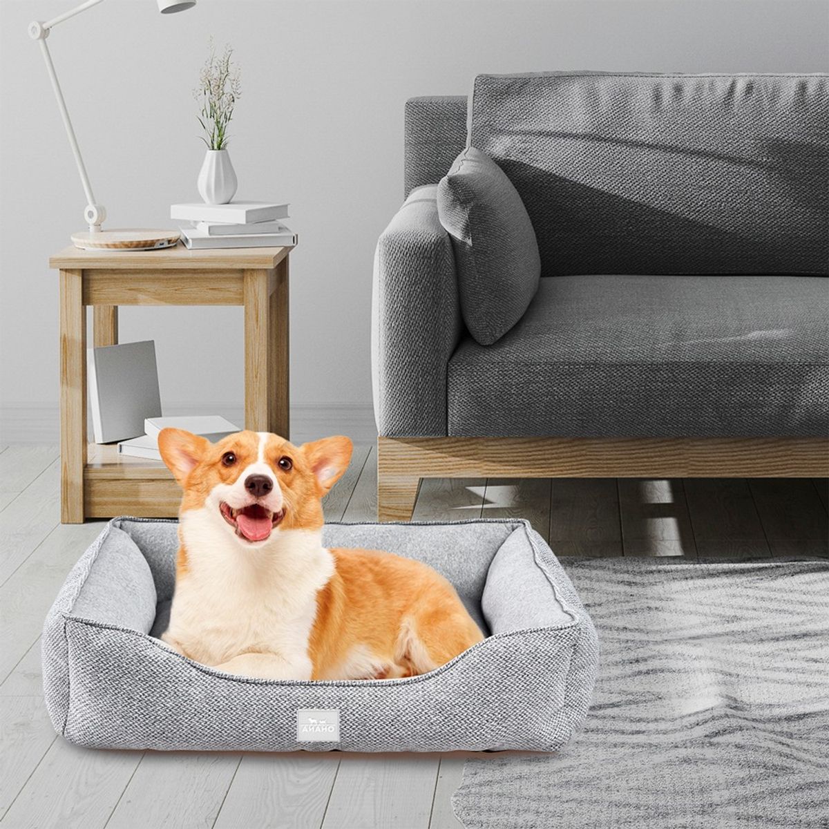 GENERICO - Cama Antibacteriana Lavable Para Mascotas 75X58X19cm