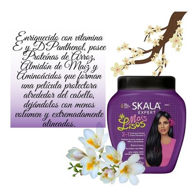 Imagen 2 del producto Mascara Capilar Mais Lisos1000ml Cabello liso Vitamina E Repara