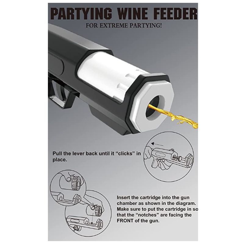 GENERICO - Pistola De Disparo De Alcohol Carga Tu Alcohol Favorito Y Bebe