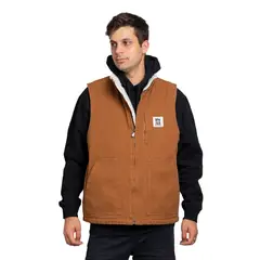 STOKED - Chaqueta Hombre Vest Café