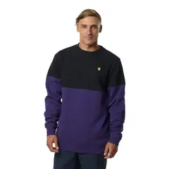 STOKED - Polerón Hombre Fishing Negro-Morado