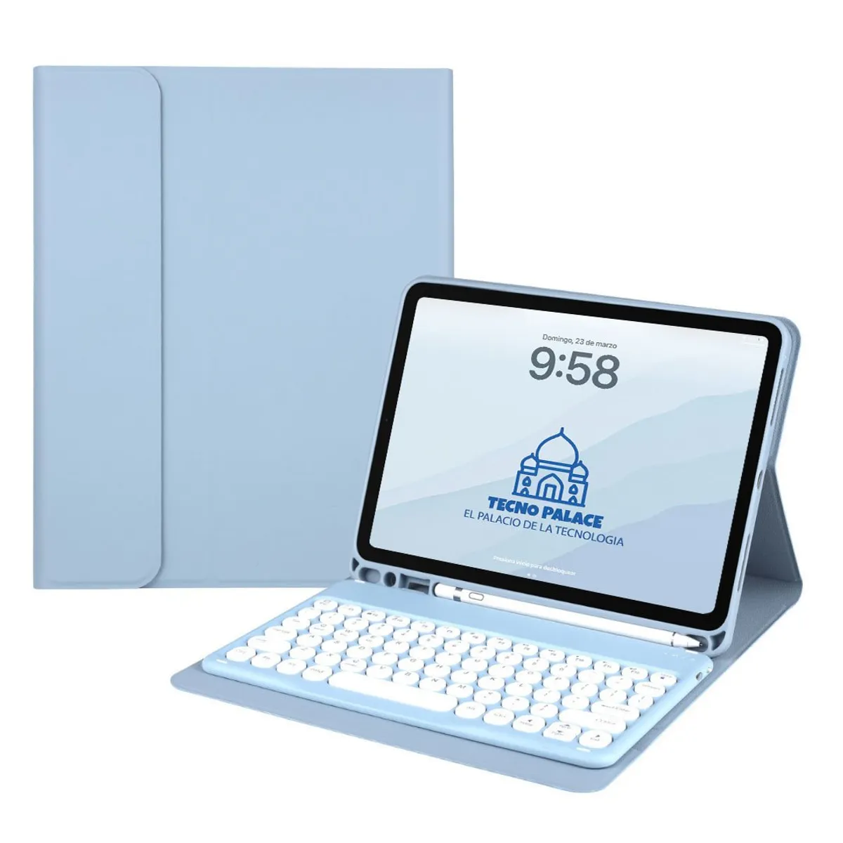 GENERICO - Fundas Con Teclado 2.0 Premium Para iPad Air 11 M2-M3 / Air 4-5- Letra Ñ