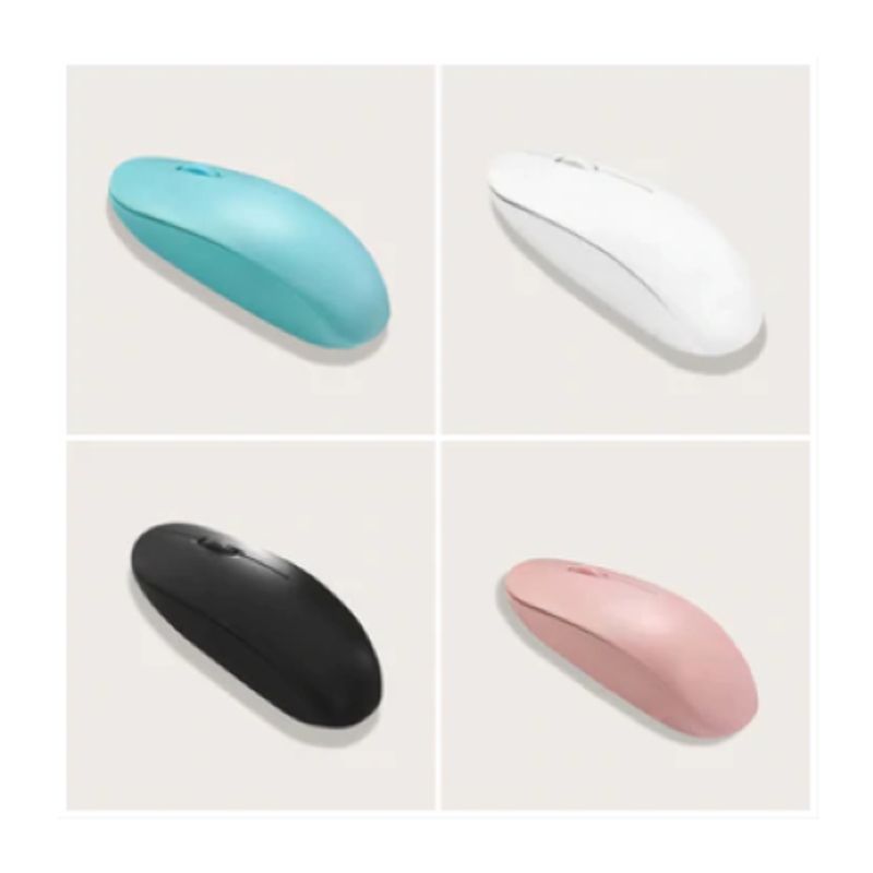 GENERICO - Mouse Ratón Inalámbrico Recargable Bluetooth Universal 24G Celeste