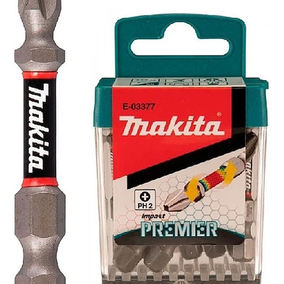 MAKITA - Set Juego De 10 Puntas Impact Premier Ph2 X 50mm Makita