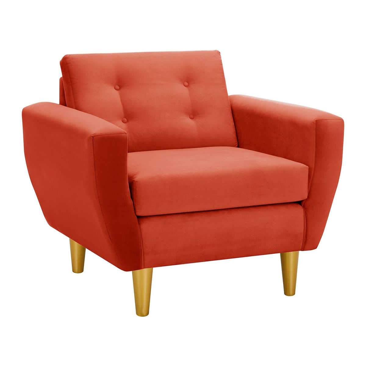 BODEVIR - Sofa Bote 1C Felpa 01 Naranja