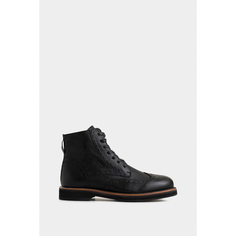 VELEZ - Vélez Botas River Cuero Hombre Cortes Con Chiripiado Negro