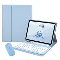 Fundas Con Teclado 2.0 y Mouse Para iPad 10,2 (7,8,9 GEN) - letra Ñ