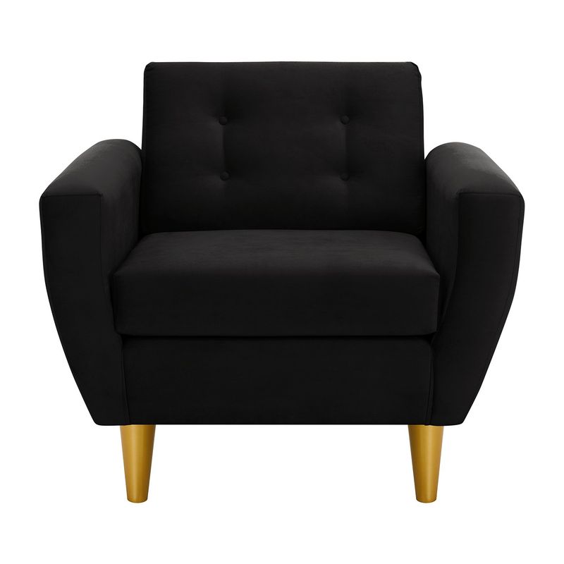 BODEVIR - Sofa Bote 1C Felpa 01 Negro