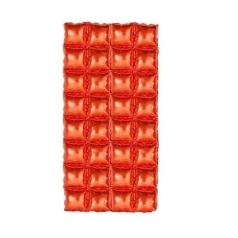 GENERICO - Paquete De 3 Cortinas Inflables Para Decoración Rojo Metálico