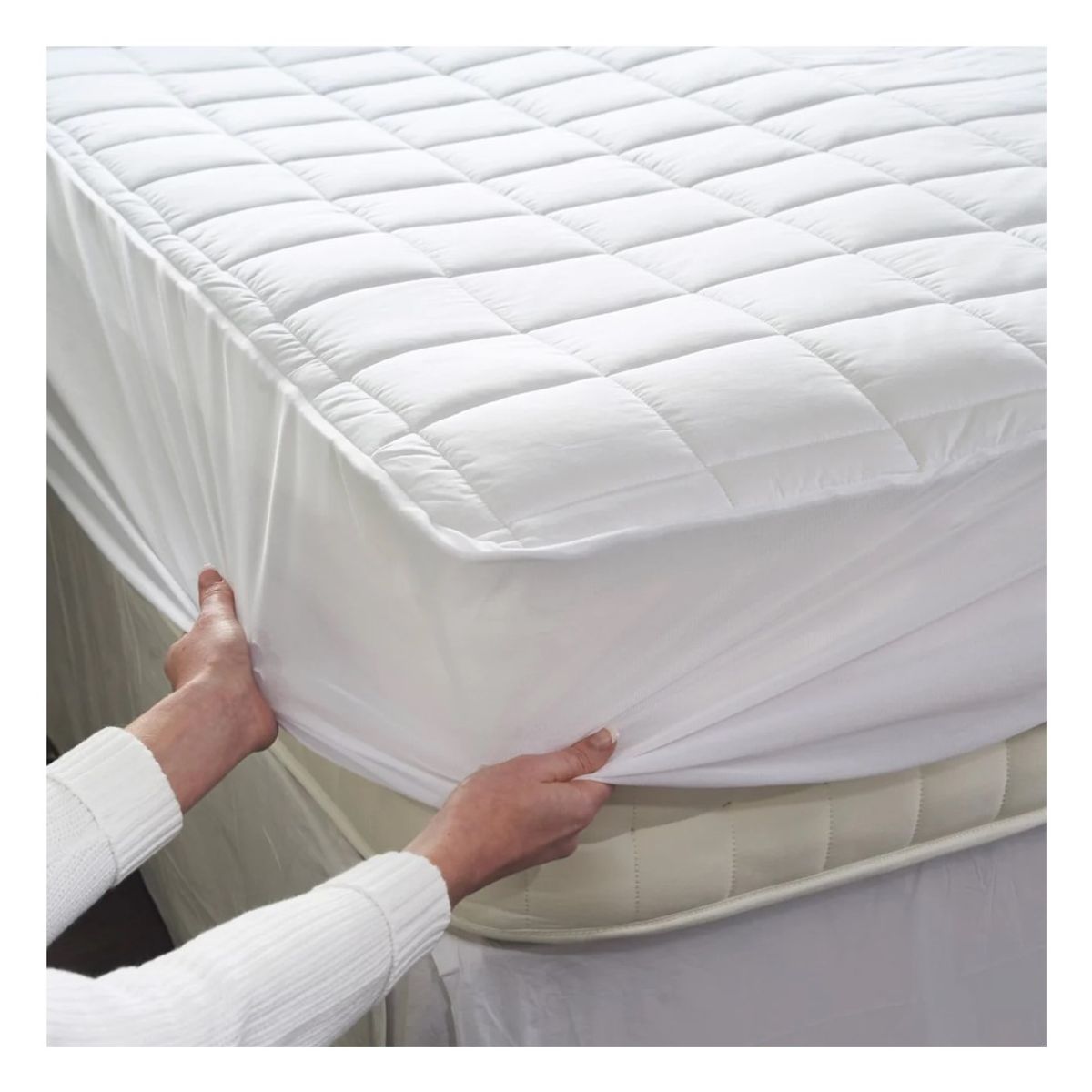 IMETEC - Calientacama 2 Plazas Matrimonial Maxi Algodón 200x150cm