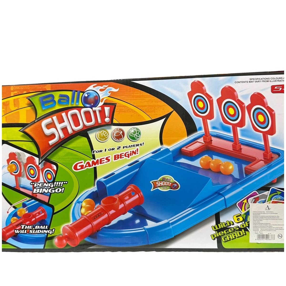 GENERICO - Tablero De Juego BALL SHOOT Lanza Pelotas Para Niños